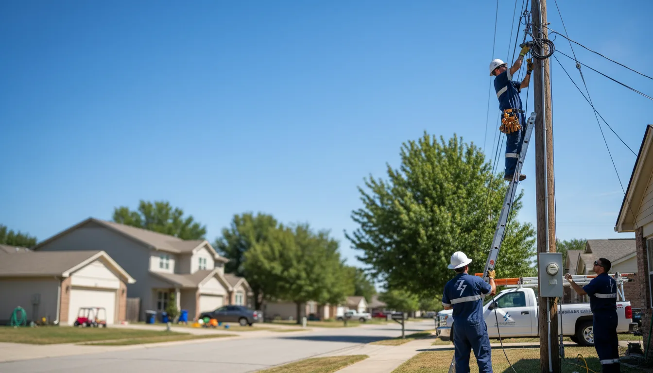 Residential electrician providing installation services in Petersburg, OH
